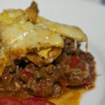 Chilli Con Carne with tortilla crisps and cheese