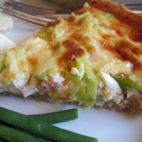 Ham, Spring Onion and Cheese Quiche