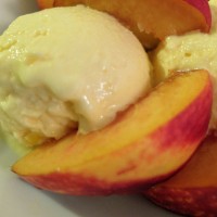 5 minute Peach Ice-cream