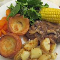 Roast with Yorkshire puddings and all the trimmings!