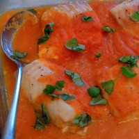 Oven-baked-cod-with-Roast-Tomato-sauce