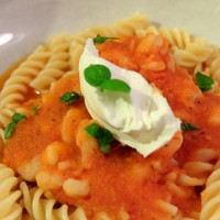 Prawn, Tomato and Mascarpone Pasta