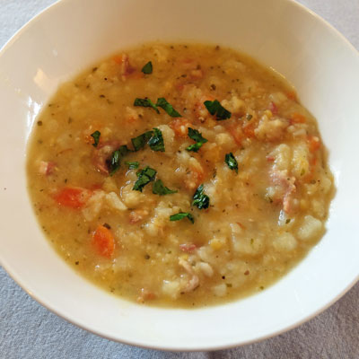 Bacon and Lentil Soup | Working Mum's Cookbook